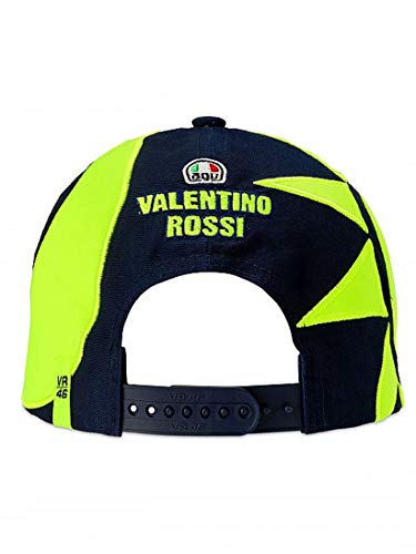 41nZ84hkJrL.jpg Valentino Rossi VRKCA352802 - Gorro réplica de Casco de Sol y Luna para niño Unisex Azul Talla única