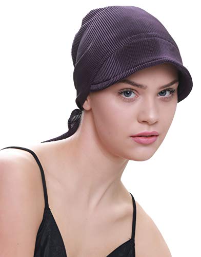 41poe1sMwuL.jpg Deresina Gorra Estilo Casual anudable por detrás para pérdida de Cabello Mora