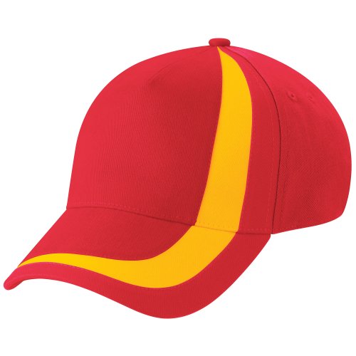 41prtiE6R7L.jpg Beechfield - Gorra Visera Unisex Banderas de naciones del mundo Modelo World Flags Nations España - Verano Piscina - 100% algodón