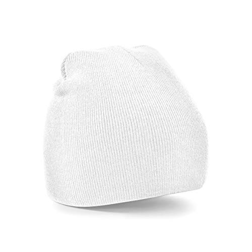 41qRc0dG2BXL.jpg Beechfield B044WHI Pull-On Gorro Unisex Negro Talla única