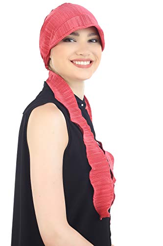 41qlhC2PQML.jpg Deresina Gorra Estilo Casual anudable por detrás para pérdida de Cabello Coral
