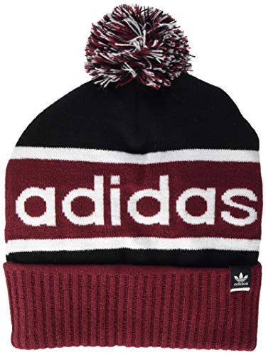 41rGIu0UHRL.jpg Adidas Pom Pom - Gorro Unisex Adulto negro/burdeos