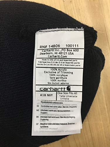 41rJnmKoQBL.jpg Carhartt Watch Hat sombrero de Beanie Unisex Adulto Marina