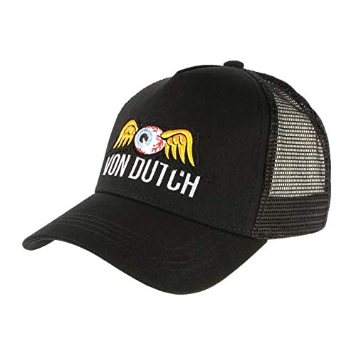 41rTgSInsvL.jpg Von Dutch Eye Ball Black Baseball Trucker Fashion Gorra para hombre Negro