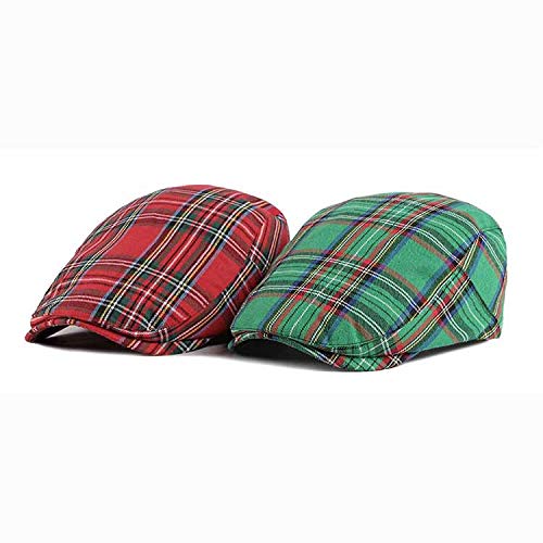 41uLn8fL2BLL.jpg Adantico Unisex de la Boina Sombrero Diseño de Rejilla Verde