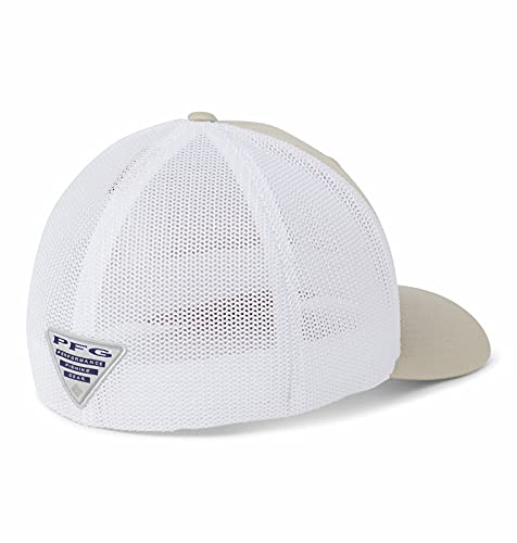 41vD4pjO2BYS.jpg Columbia PFG Malla Bola Cap Unisex Color Fossil Parrilla Blanco
