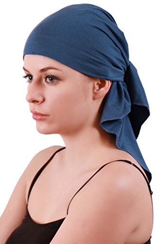 41wGk6WPauL.jpg Deresina Headwear Bufanda para Mujer Caroline Azul