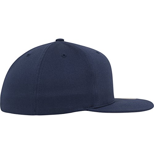 41wWKXrK2BcL.jpg Flexfit Flat Visor Gorras Unisex Adulto Azul marino