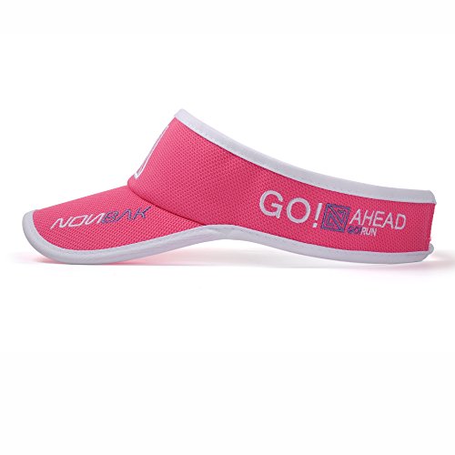 41yd2ndMJhL.jpg Nonbak Visera/Visor Unisex Talla única Muy Ligera Running, Deportes Outdoor Rosa
