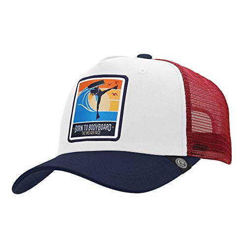 41zwFXQtPKL.jpg The Indian Face Born To Bodyboard Gorra de béisbol Unisex Adulto Blanco