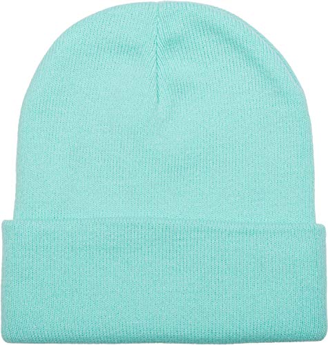 510AvoKDnoL.jpg styleBREAKER Gorro Beanie clásico de Punto Punto Fino Doble y cálido Unisex 04024029 Menta
