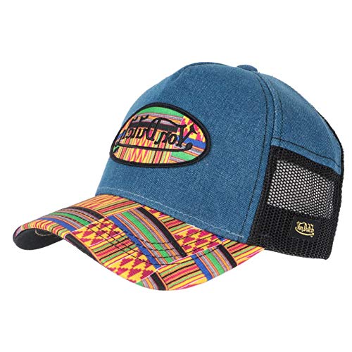 511AdGiot8L.jpg Von Dutch Gorra Trucker con red Atru Denim Azul