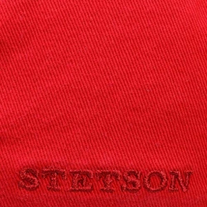 Stetson Gorra de Béisbol Rector Mujer Hombre - Protector UV Sol Hebilla Metal con Visera Verano Invierno Rojo
