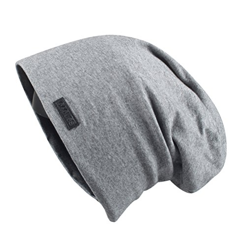 512Bp04K084L.jpg CACUSS Gorro Punto Hombre Gorro Verano Unisexo Hecho Punto Transpirable Quimioterapia Pérdida de Cabello Gris