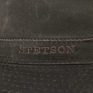 Stetson Sombrero vagabundo Traveller para Hombre - Sombrero Aventurero de algodón con protección UV 40+ - Sombrero de Exteriores Estilo Retro - Verano Invierno Marrón