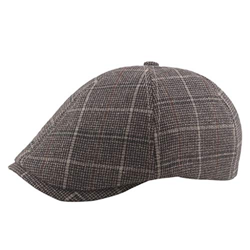 513riqcsVpL.jpg MOVERV-Gorra Estampado a Cuadros - Ajustable Algodón Gorras - Sombrero a Cuadros con Boina Gorra Casual para Mujer y Hombre Caqui