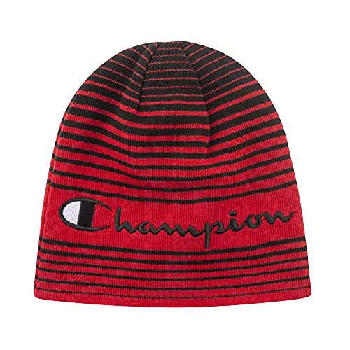 513tSRBkfbS.jpg Champion Beanie Gorro para Clima Fro para Hombre Rojo/Negro
