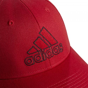 Adidas Producer Stretch Fit Structured Cap Gorras De Béisbol Para Hombre Escarlata/Negro