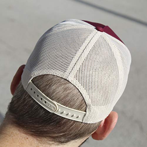 515YVUDZ4iL.jpg Surf Monkey Gorra Tipo Trucker Origins Beisbol Ajustable - Gorras de Hombre Granate Beige
