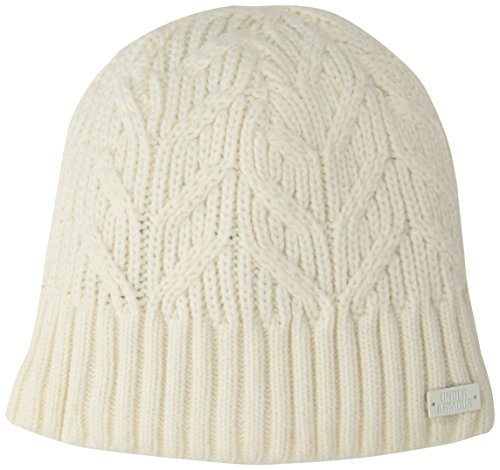 516bewujtIL.jpg Under Armour Women Around Town Beanie - Gorro Sombrero Mujer Marfil