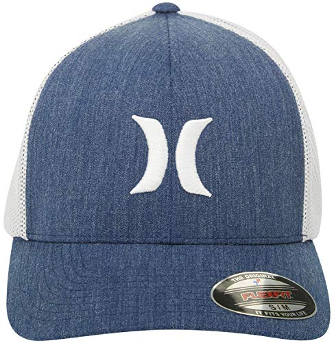 518Qbbp38WL.jpg Hurley M Icon Textures Hat - Gorra Hombre Obsidian