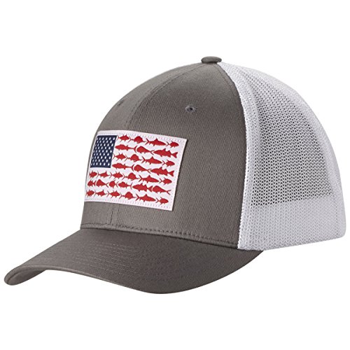 519VfaRH6hL.jpg Columbia PFG Malla Bola Cap Unisex Color Bandera de titanio