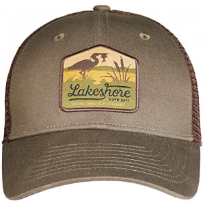 Lakeshore Gorra de caza pesca para exteriores color oliva 100% algodón y malla unisex