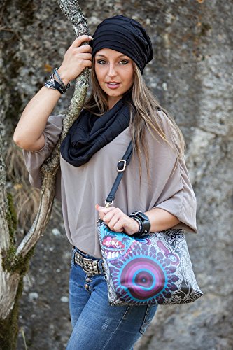 51AR01MsumL.jpg styleBREAKER Gorro Beanie clásico con Estampado de Pliegues Beanie Largo Unisex 04024053 Marrón jaspeado