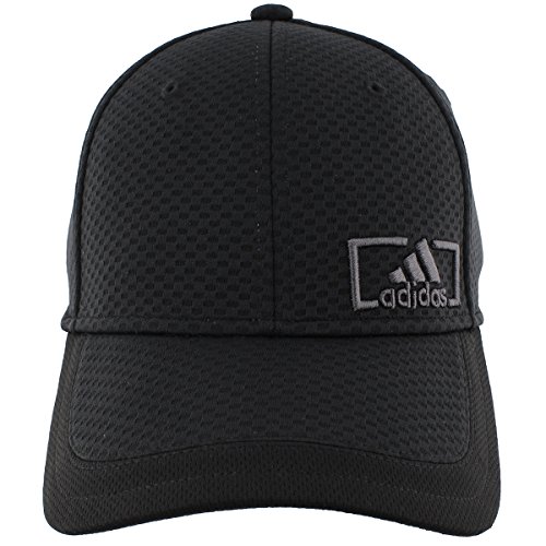 51BOIct5u8L.jpg Adidas Gorra Estructurada De Ajuste Elástico Para Hombre negro