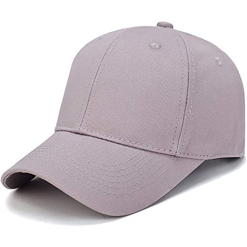 51D5YfdCwXL.jpg Negro Gorra de Hombre Gorra de Béisbol con Algodón Sombrero de Sol de Color Sólido Ligero Actividades al Aire Libre Correa Moda de Ajuste Hebilla de Metal para Pesca Tenis Senderismo Gris