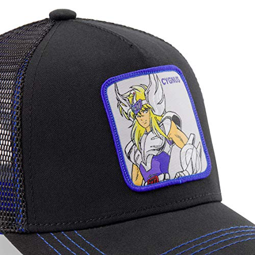 51DMJ2BdfZfL.jpg Capslab Gorra de béisbol para Hombre Saint Seiya Hyôga du Cygne Noir