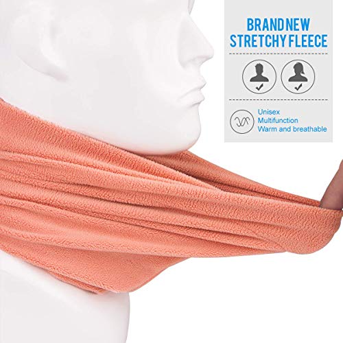 51GbMvC3ziL.jpg Arcweg Gorro de Invierno Calentador Tubo Bufanda Elástico Térmico Transpirable Esquí Ciclismo Running Rosa naranja