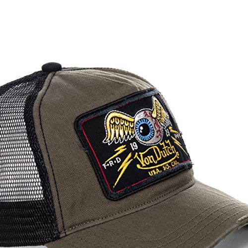 51HlQRkSHxL.jpg Von Dutch Vondutch Gorra Trucker para hombre color caqui