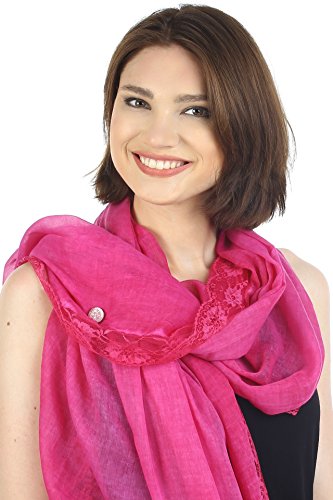51I1tVbW-cL.jpg Deresina Pashmina Chal 100% algodón Extra Larga para quimio Cherry