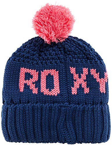 51Ic6xkkSCL.jpg Roxy Tonic Gorro con Pompón para Mujer Gorro Mujer Blue