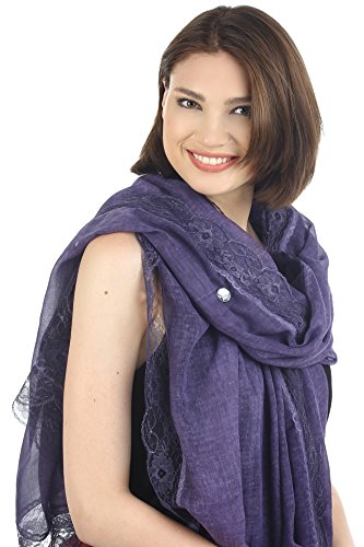 51KhHN7L2BVL.jpg Deresina Pashmina Chal 100% algodón Extra Larga para quimio Mulberry