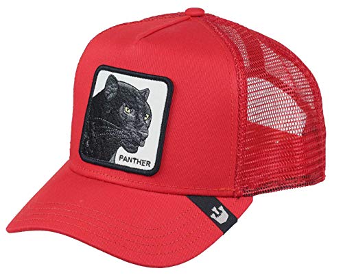 51LbvXBPpHL.jpg Goorin Bros - Gorra Trucker Black PantherBros - de Beisbol Baseball (Talla única - Rojo)