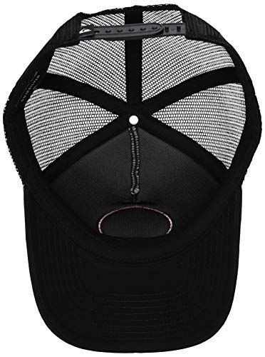 51NCOMKROeL.jpg Quiksilver Sombrero de camionero con logotipo de malla para hombre Negro California