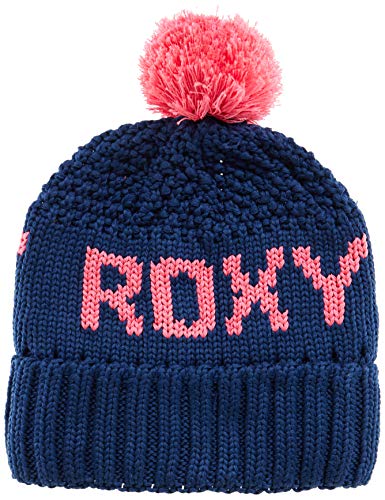 51Pmp2TGmLL.jpg Roxy Tonic Gorro con Pompón para Mujer Gorro Mujer Blue