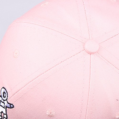 51RpnWe2BwlL.jpg Gorra de Mujer Gorra de Béisbol de El Astronauta Emberoidery Color Sólido Ocio Sombrero de Sol de Hip Hop Ancho Ajustable Sombrilla de Verano Sombreros Deportes Al Aire Libre Viajes Rosa