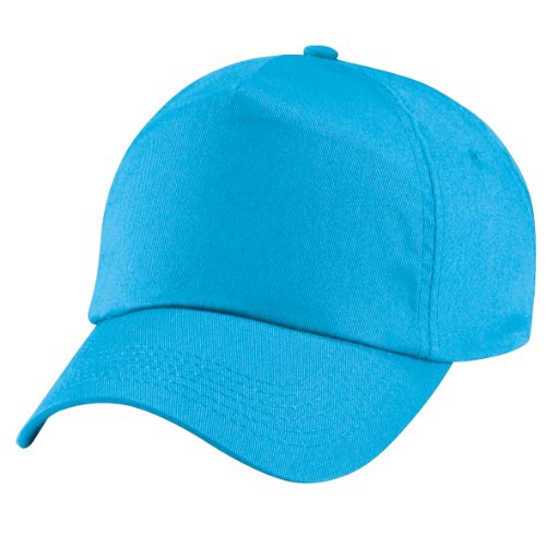 51U3kguEvzL.jpg Beechfield - Gorra Visera Básica - 5 paneles Azul surf