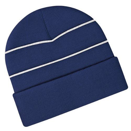 51VW8FwjEyL.jpg Beechfield Enhanced-Viz Hi-Vis Knitted Winter Hat Gorra de bisbol Unisex Adulto Naranja Fluorescente