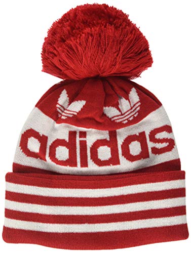 51VipOVB8wL.jpg Adidas Ac Jacquard Pom - Gorro Hombre scarlet