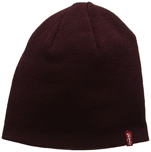 51YVk5q7GwL.jpg Levi's Otis Beanie Gorro de Punto Unisex Adulto Rojo
