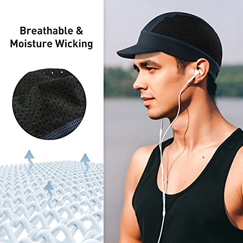 51ZyFcyAcKS.jpg Arcweg Gorra de Casco de Ciclismo para Hombres UPF 50+ Azul