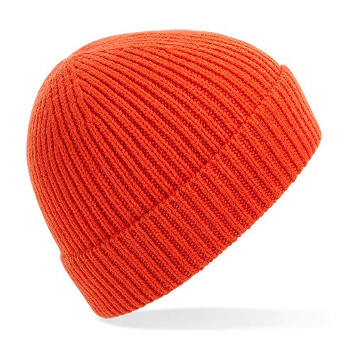 51arQPPaXML.jpg Beechfield B380 Engineered Knit Ribbed Beanie Rojo fuego
