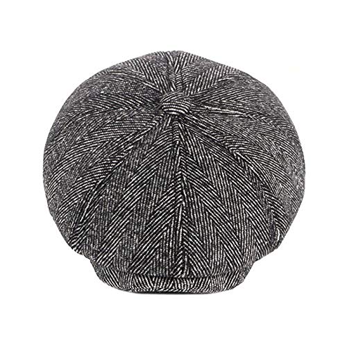 51bXiAYDKiL.jpg Adantico Unisex de la Boina Gorra de Invierno Sombrero Hombre Newsboy Caps Gris B