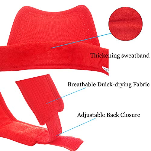51eSxKrYOGL.jpg Múltiples Colores Viseras para Mujeres y Niña para Practicar Ciclismo Golf Tenis Correr y Otros Deportes Rojo