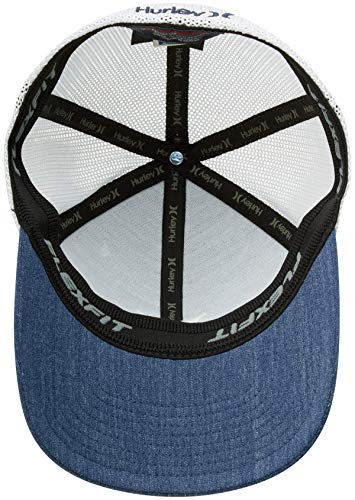 51gJEVxrC2L.jpg Hurley M Icon Textures Hat - Gorra Hombre Obsidian