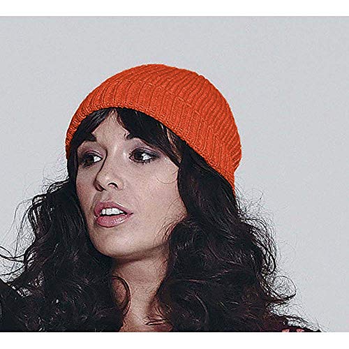 51huemlhItL.jpg Beechfield Retro Trawler Winter Beanie Hat Gorra de béisbol Unisex Adulto Fire Red